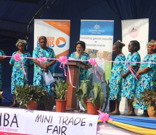Solomon Islands Women in Business Association Mini Trade Fair Market Opens Today