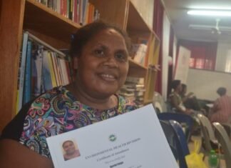 Harriet Acknowledges Food Safety Training