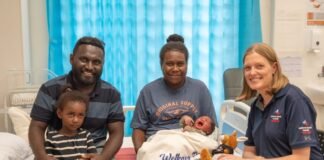 First Baby Born After the Official Opening of the New Naha Birthing Centre