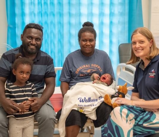 First Baby Born After the Official Opening of the New Naha Birthing Centre