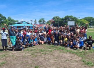 ADF Women’s Futsal Team Visits St. Mary’s School Tanagai